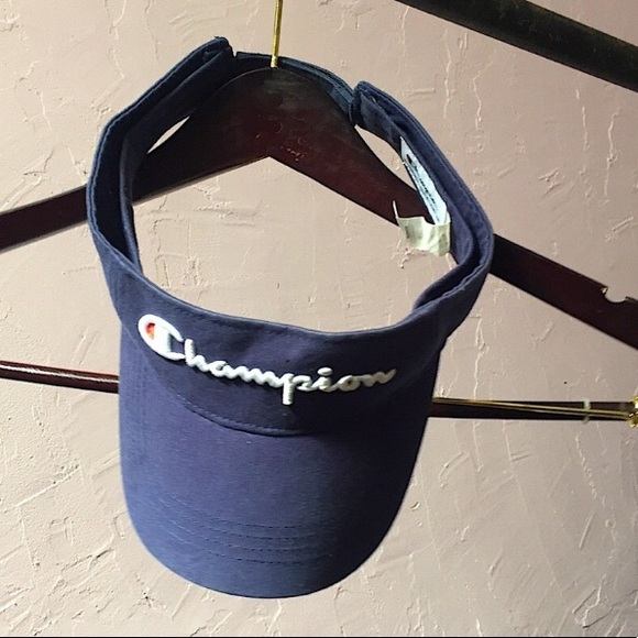 Champion Royal Blue Visor Hat OSFA Velcro Strap Mesh Bill Sports and Athletics - Picture 8 of 9